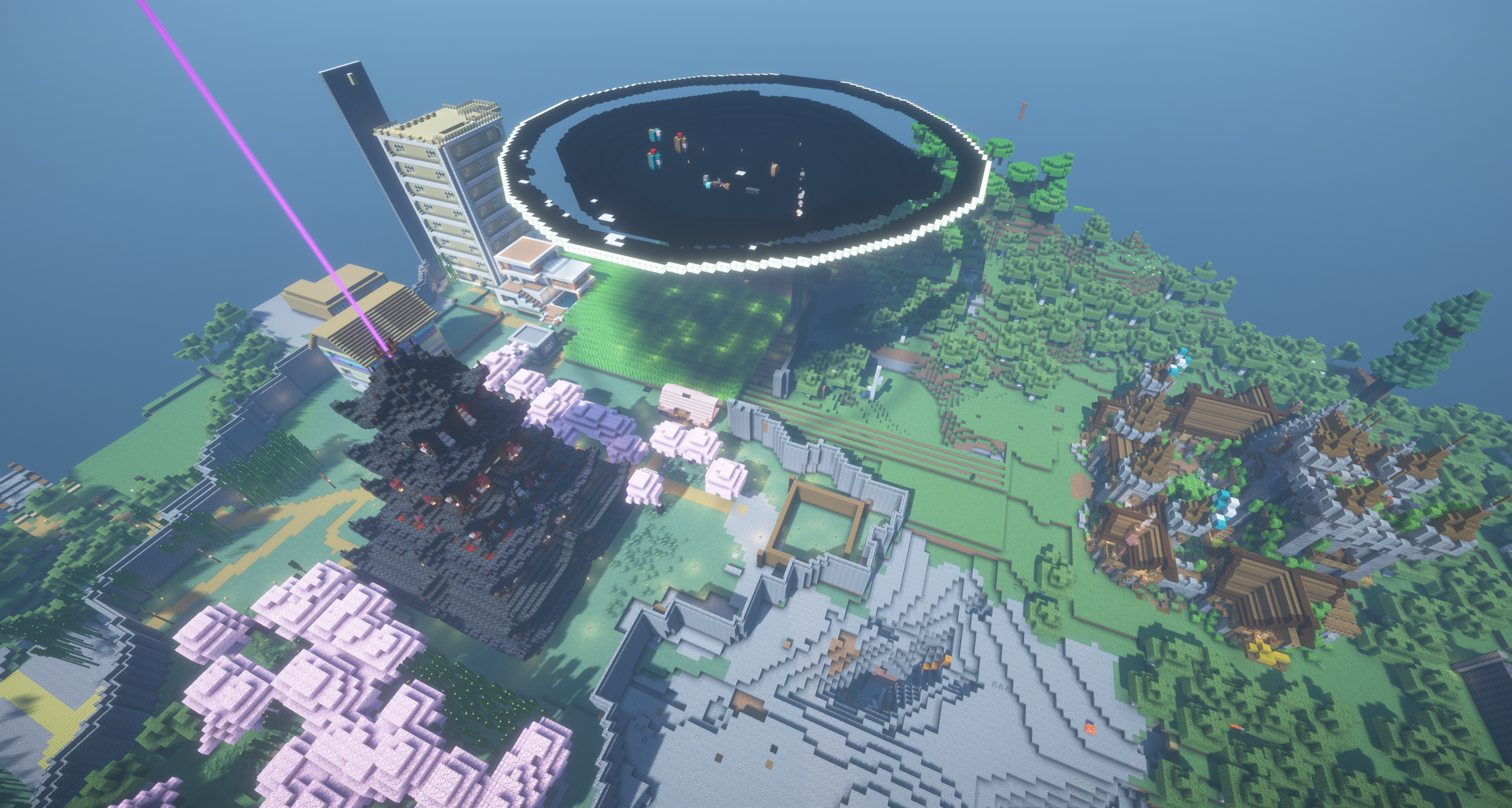 Скриншот города на сервере